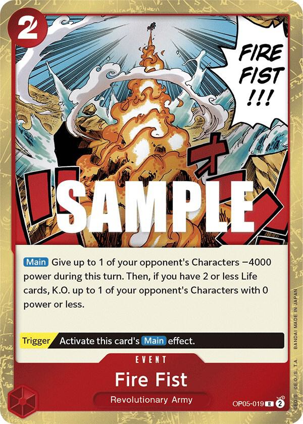Fire Fist - OP05-019 - Awakening of the New Era (OP05) - Foil - One Piece TCG Card