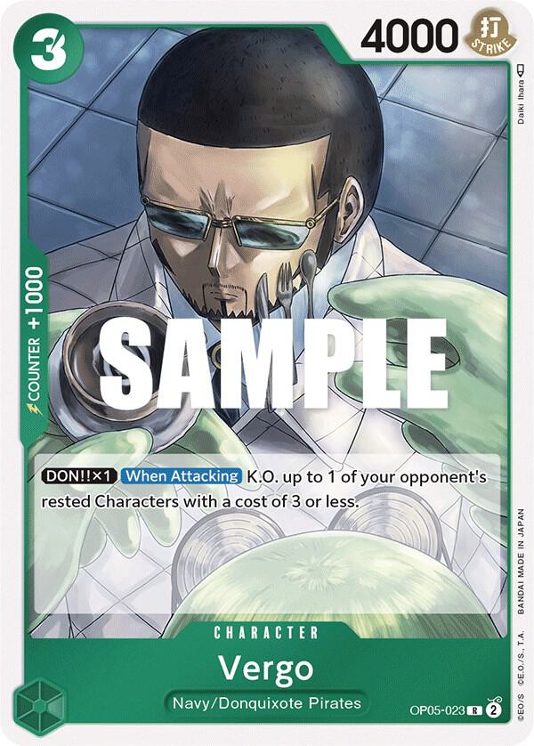 Vergo - OP05-023 - Awakening of the New Era (OP05) - Foil - One Piece TCG Card