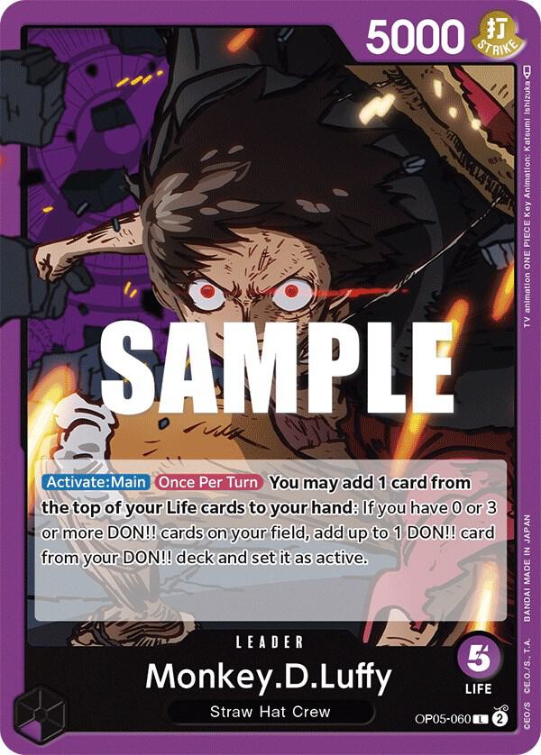 Monkey.D.Luffy (060) - OP05-060 - Awakening of the New Era (OP05) - Normal - One Piece TCG Card