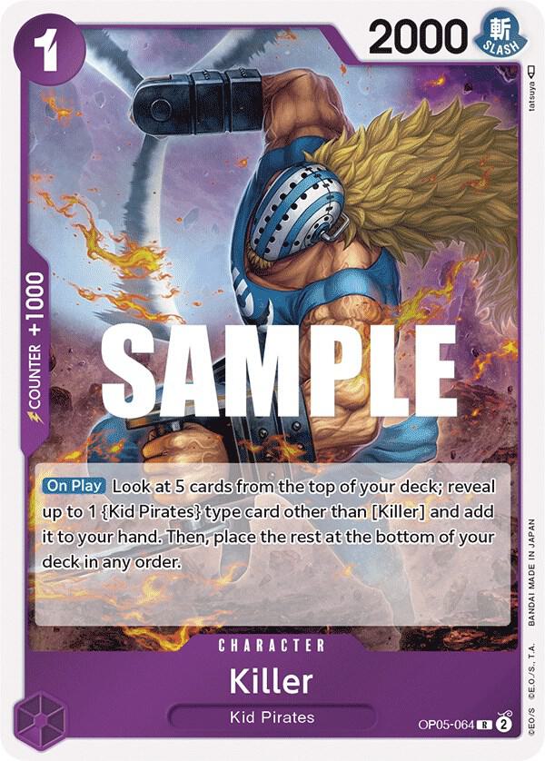 Killer - OP05-064 - Awakening of the New Era (OP05) - Foil - One Piece TCG Card
