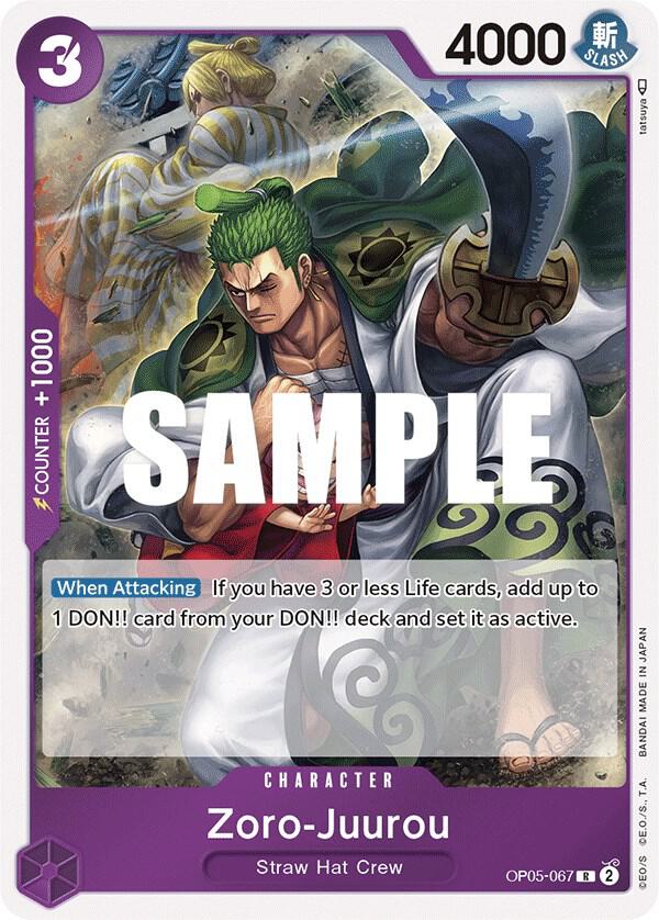 Zoro-Juurou - OP05-067 - Awakening of the New Era (OP05) - Foil - One Piece TCG Card