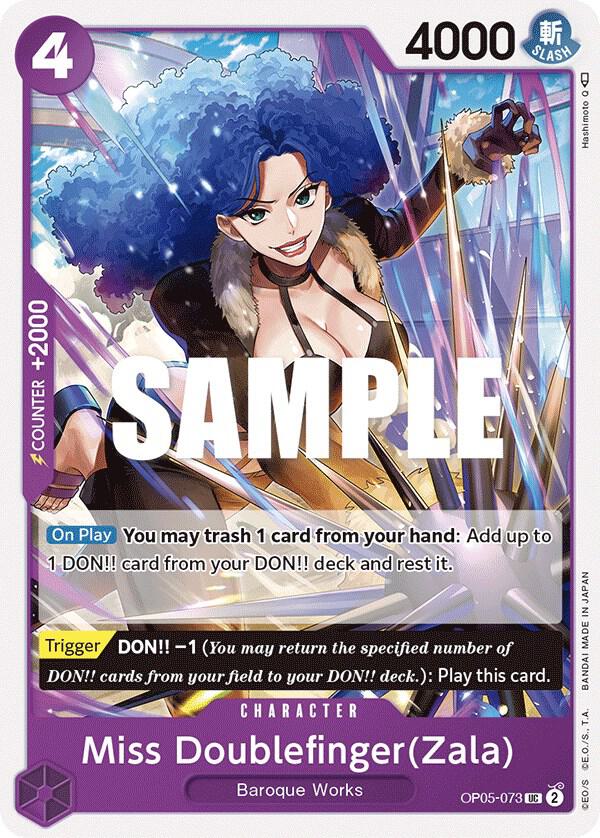 Miss Doublefinger(Zala) - OP05-073 - Awakening of the New Era (OP05) - Normal