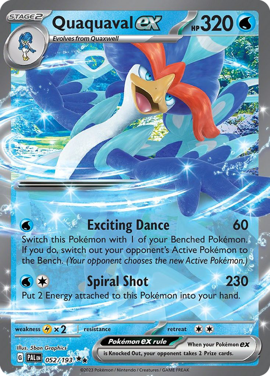 Quaquaval ex - 52/193 - Scarlet & Violet Paldea Evolved (undefined)