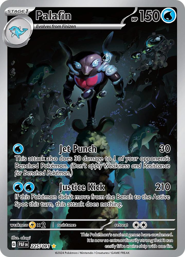 Palafin - 225/091 - SV: Paldean Fates (PAF) - Illustration Rare