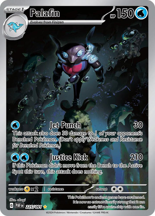 Palafin - 225/091 - SV: Paldean Fates (PAF) - Illustration Rare