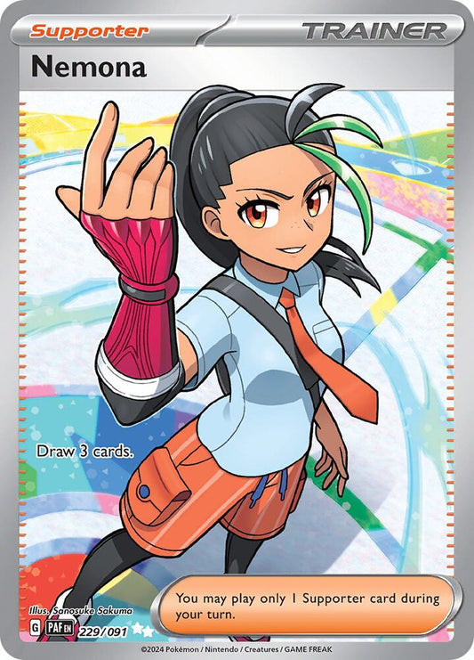 Nemona - 229/091 - SV: Paldean Fates (PAF) - Ultra Rare