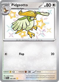 Pidgeotto - 197/091 - SV: Paldean Fates (PAF)