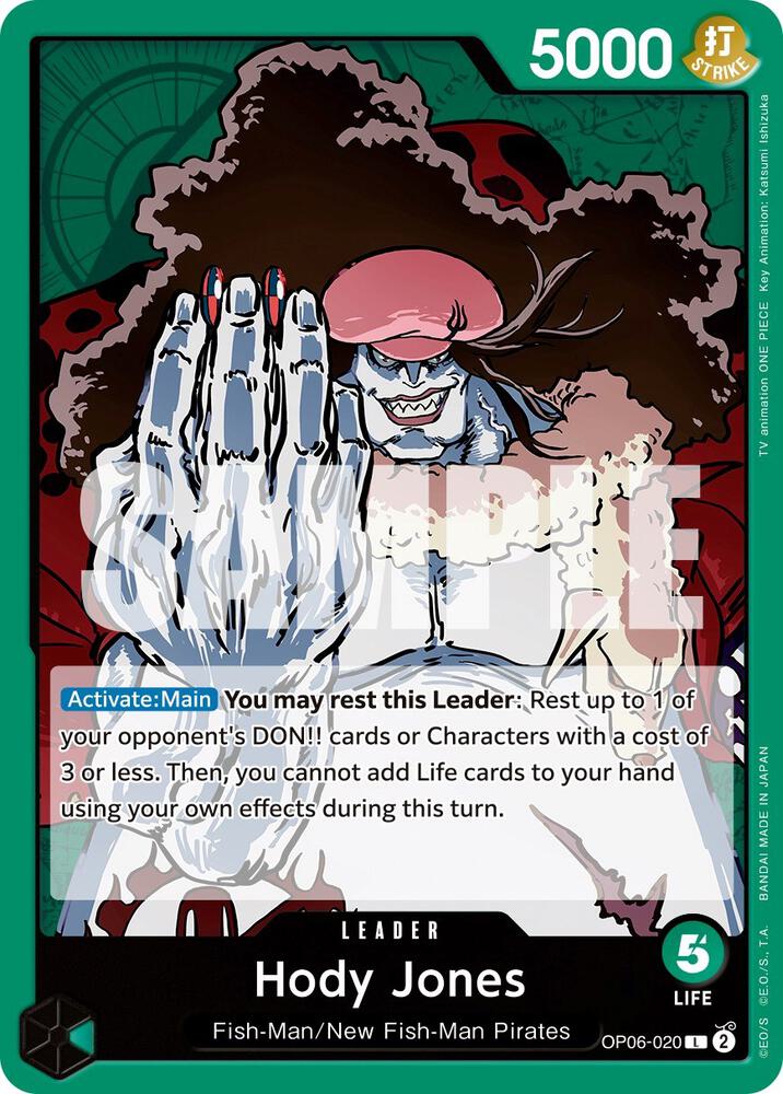 Hody Jones (020) - OP06-020 - Wings of the Captain (OP06) - Normal - One Piece TCG Card
