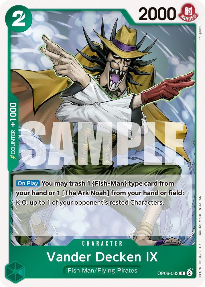 Vander Decken IX - OP06-033 - Wings of the Captain (OP06) - Foil - One Piece TCG Card
