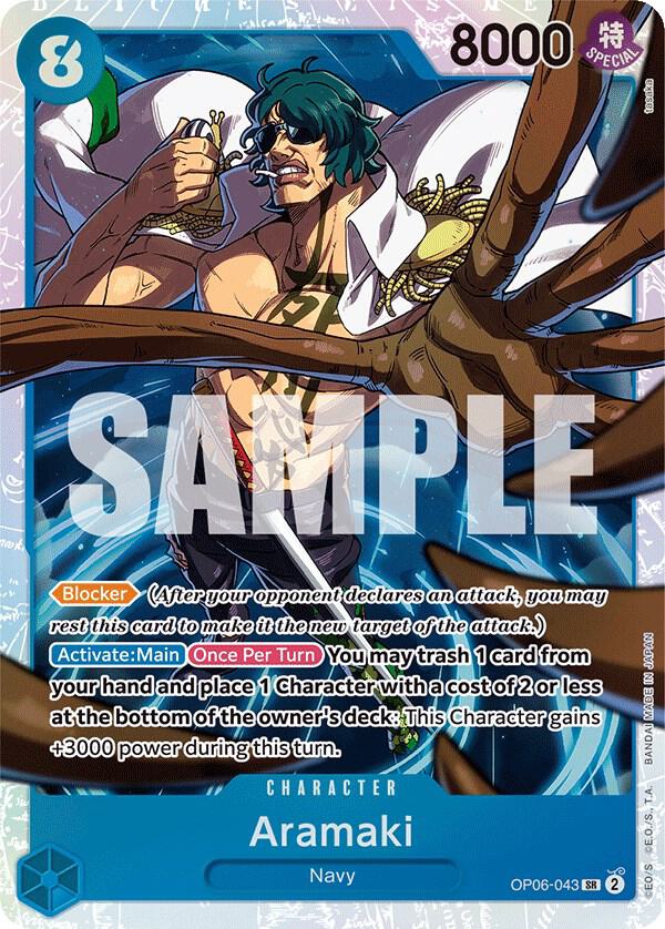 Aramaki - OP06-043 - Wings of the Captain (OP06) - Foil - One Piece TCG Card