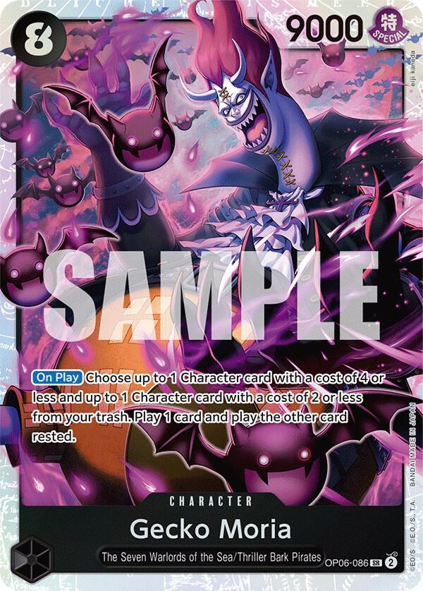 Gecko Moria (086) - OP06-086 - Wings of the Captain (OP06) - Foil - One Piece TCG Card