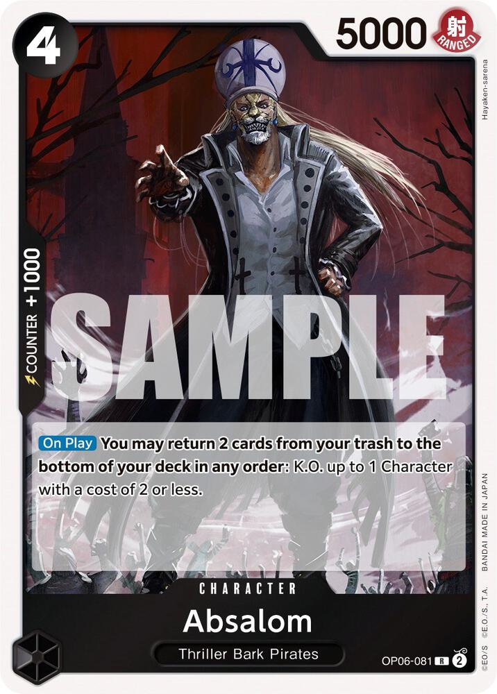 Absalom - OP06-081 - Wings of the Captain (OP06) - Foil - One Piece TCG Card