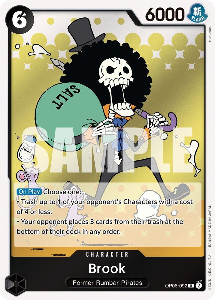 Brook - OP06-092 - Wings of the Captain (OP06) - Foil - One Piece TCG Card