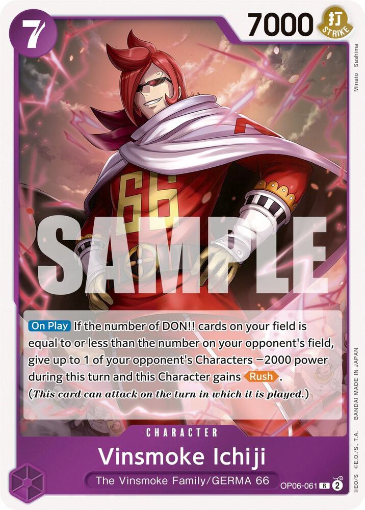 Vinsmoke Ichiji (061) - OP06-061 - Wings of the Captain (OP06) - Foil - One Piece TCG Card