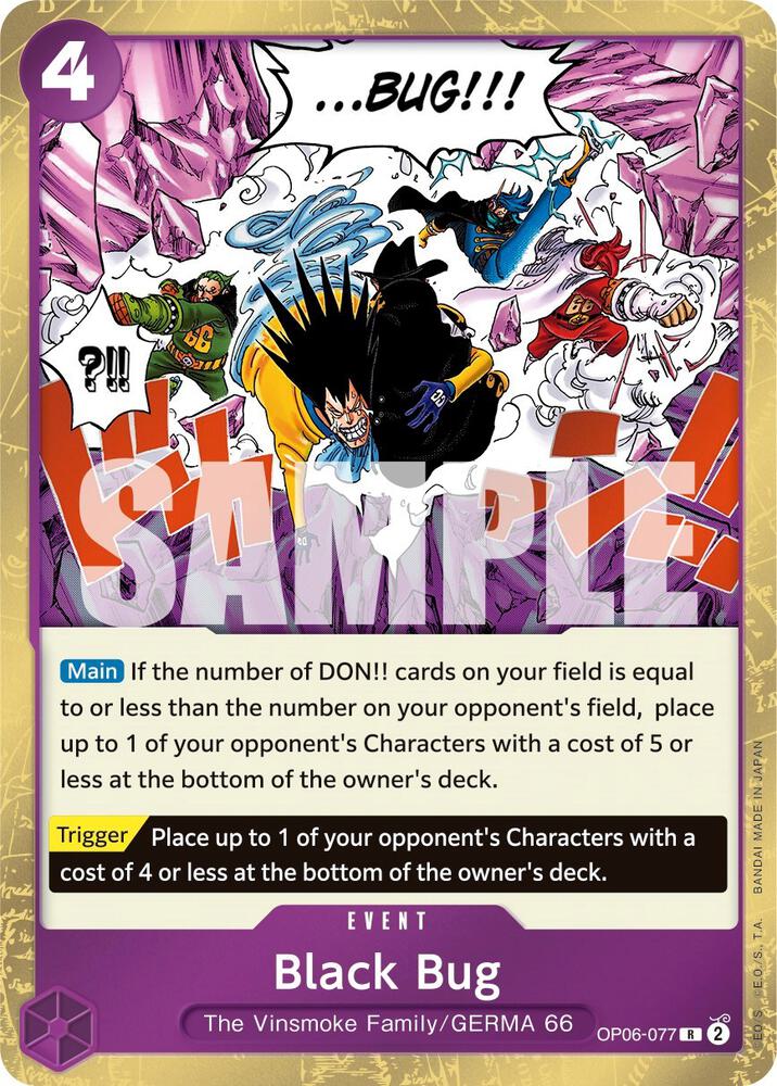 Black Bug - OP06-077 - Wings of the Captain (OP06) - Foil - One Piece TCG Card