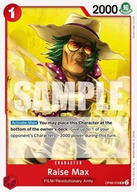 Raise Max - OP06-016 - Wings of the Captain (OP06) - Normal