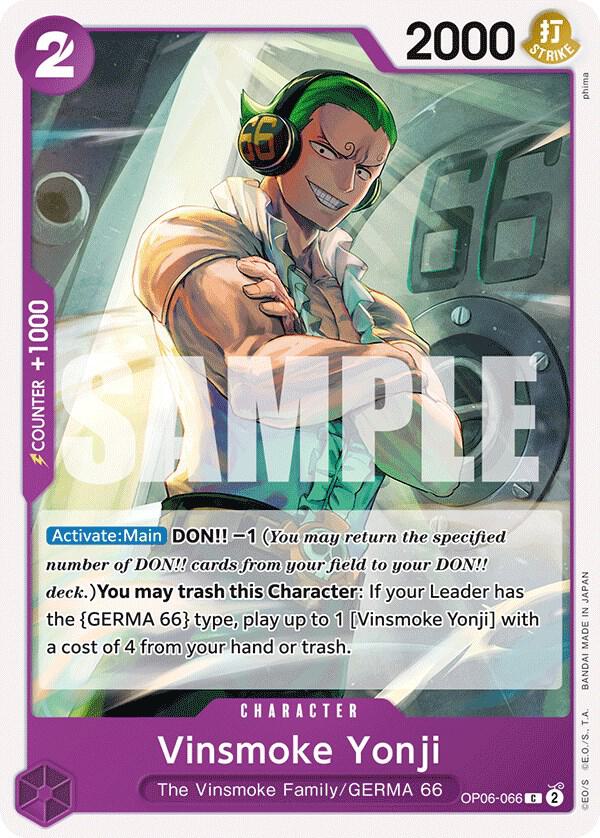 Vinsmoke Yonji (066) - OP06-066 - Wings of the Captain (OP06) - Normal