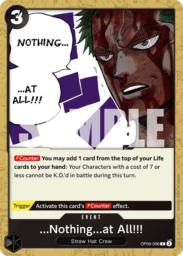 ...Nothing...at All!!! - OP06-096 - Wings of the Captain (OP06) - Normal