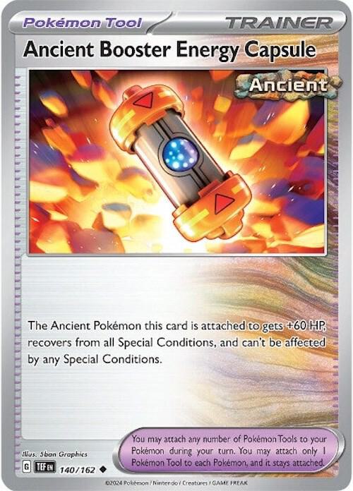 Ancient Booster Energy Capsule - 140/162 - SV05: Temporal Forces (TEF) - Normal - Pokemon TCG Card
