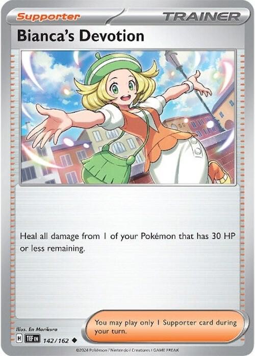 Bianca's Devotion - 142/162 - SV05: Temporal Forces (TEF) - Uncommon - Normal - Pokemon TCG Card
