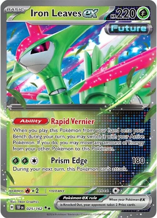 Iron Leaves ex - 025/162 - SV05: Temporal Forces (TEF) - Double Rare