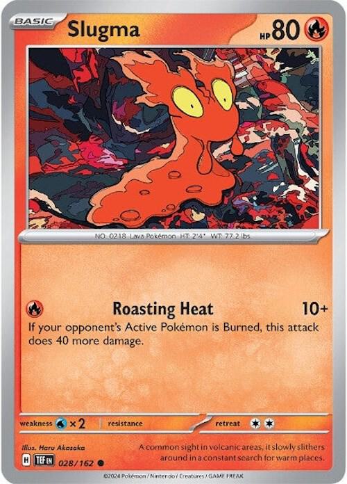Slugma - 028/162 - SV05: Temporal Forces (TEF) - Normal - Pokemon TCG Card
