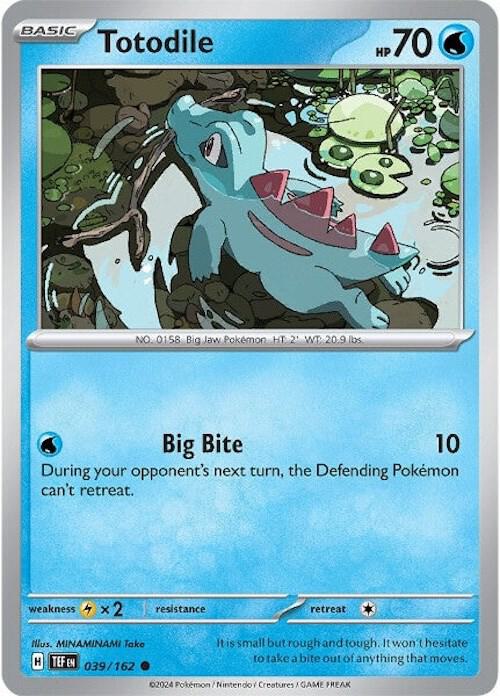 Totodile - 039/162 - SV05: Temporal Forces (TEF) - Normal - Pokemon TCG Card