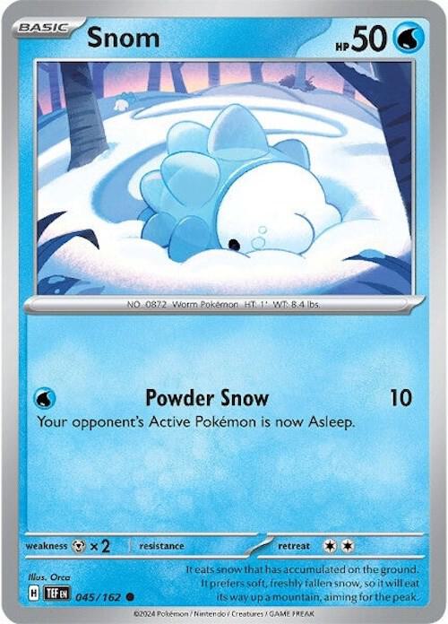 Snom - 045/162 - SV05: Temporal Forces (TEF) - Common - Normal - Pokemon TCG Card