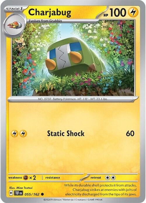 Charjabug - 055/162 - SV05: Temporal Forces (TEF) - Common - Normal - Pokemon TCG Card