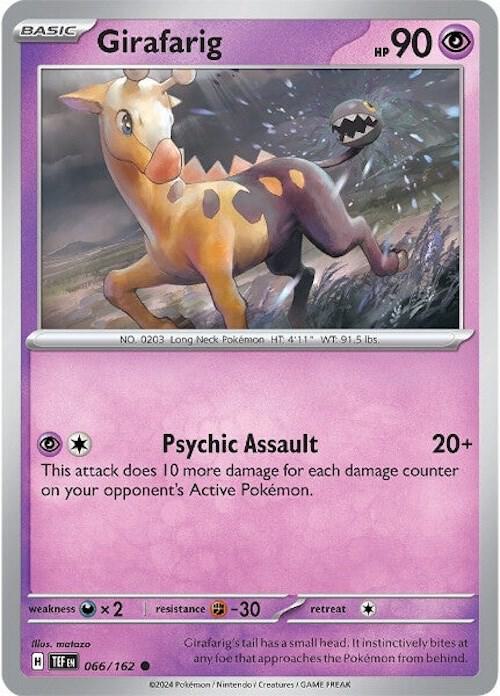 Girafarig - 066/162 - SV05: Temporal Forces (TEF) - Normal - Pokemon TCG Card