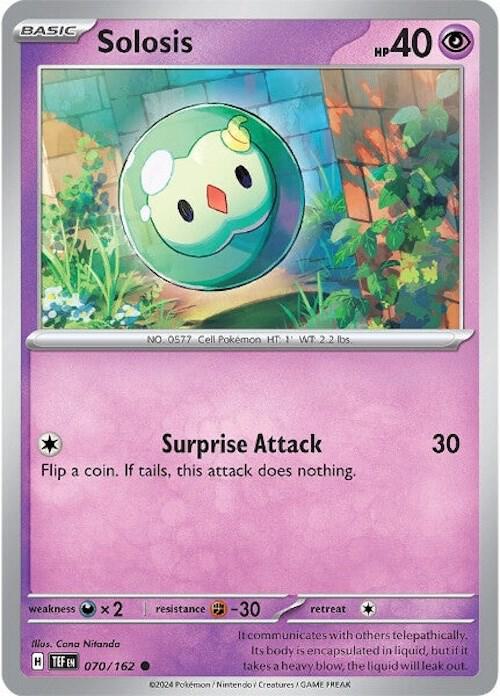 Solosis - 070/162 - SV05: Temporal Forces (TEF) - Normal - Pokemon TCG Card