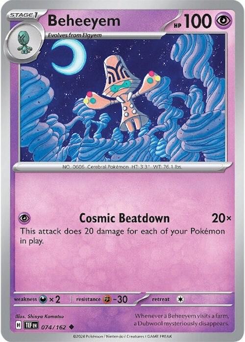 Beheeyem - 074/162 - SV05: Temporal Forces (TEF) - Normal - Pokemon TCG Card