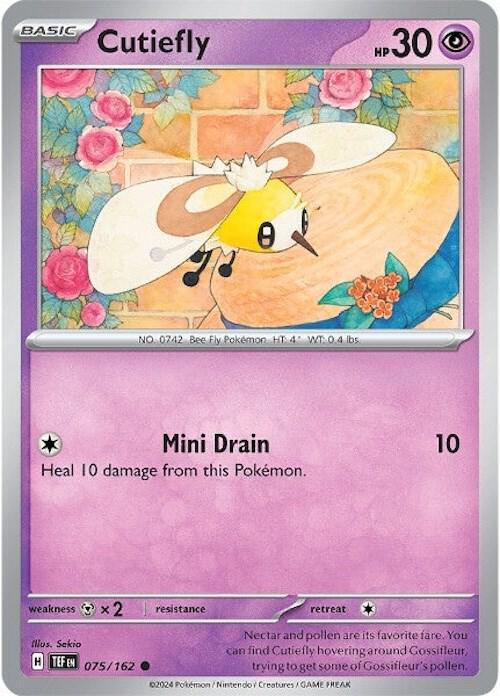 Cutiefly - 075/162 - SV05: Temporal Forces (TEF) - Common - Normal - Pokemon TCG Card