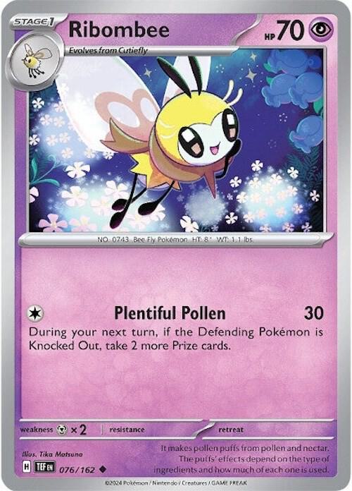 Ribombee - 076/162 - SV05: Temporal Forces (TEF) - Normal - Pokemon TCG Card