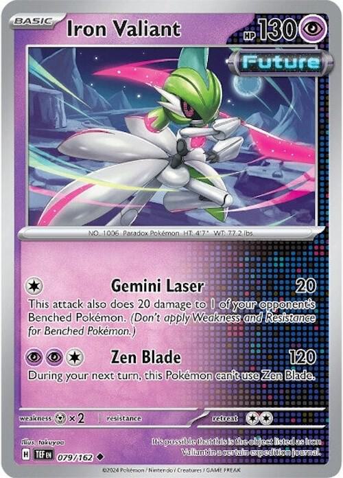 Iron Valiant - 079/162 - SV05: Temporal Forces (TEF) - Uncommon - Normal - Pokemon TCG Card