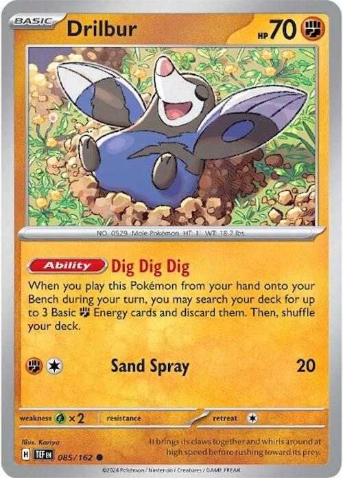 Drilbur - 085/162 - SV05: Temporal Forces (TEF) - Normal - Pokemon TCG Card