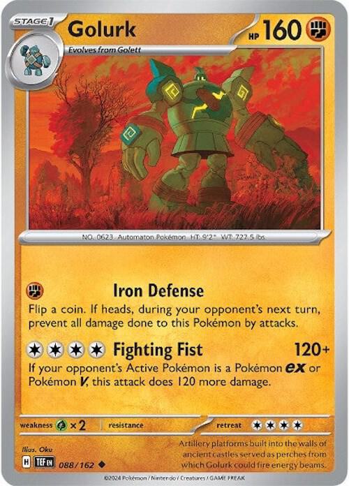 Golurk - 088/162 - SV05: Temporal Forces (TEF) - Normal - Pokemon TCG Card
