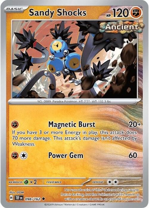 Sandy Shocks - 098/162 - SV05: Temporal Forces (TEF) - Normal - Pokemon TCG Card