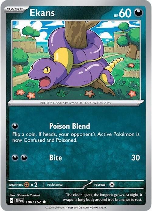 Ekans - 100/162 - SV05: Temporal Forces (TEF) - Normal - Pokemon TCG Card