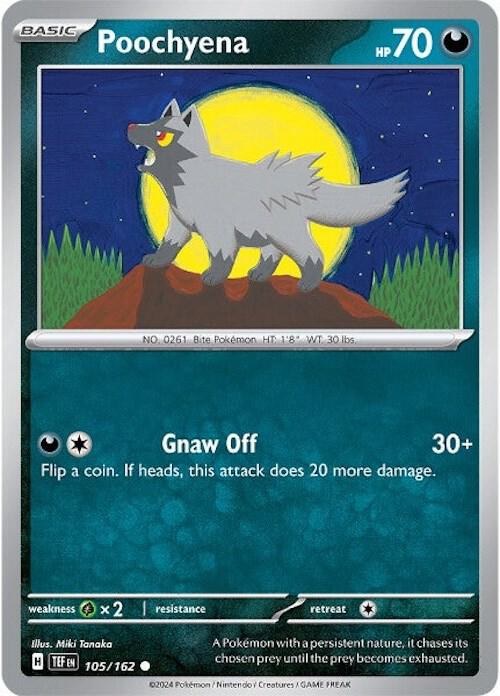 Poochyena - 105/162 - SV05: Temporal Forces (TEF) - Normal - Pokemon TCG Card
