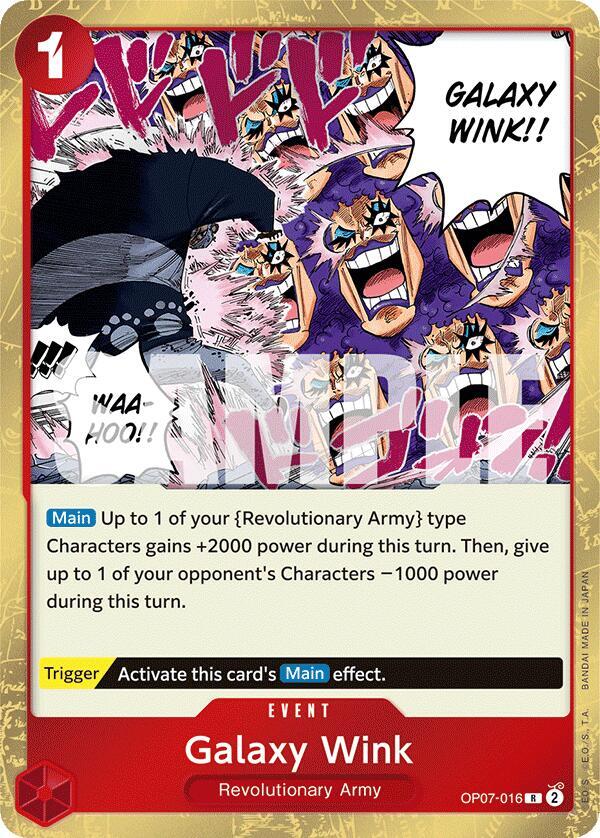 Galaxy Wink - OP07-016 - 500 Years in the Future (OP07) - Foil - One Piece TCG Card