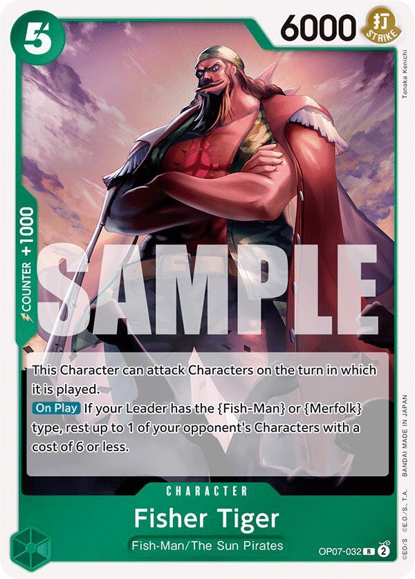 Fisher Tiger - OP07-032 - 500 Years in the Future (OP07) - Foil - One Piece TCG Card