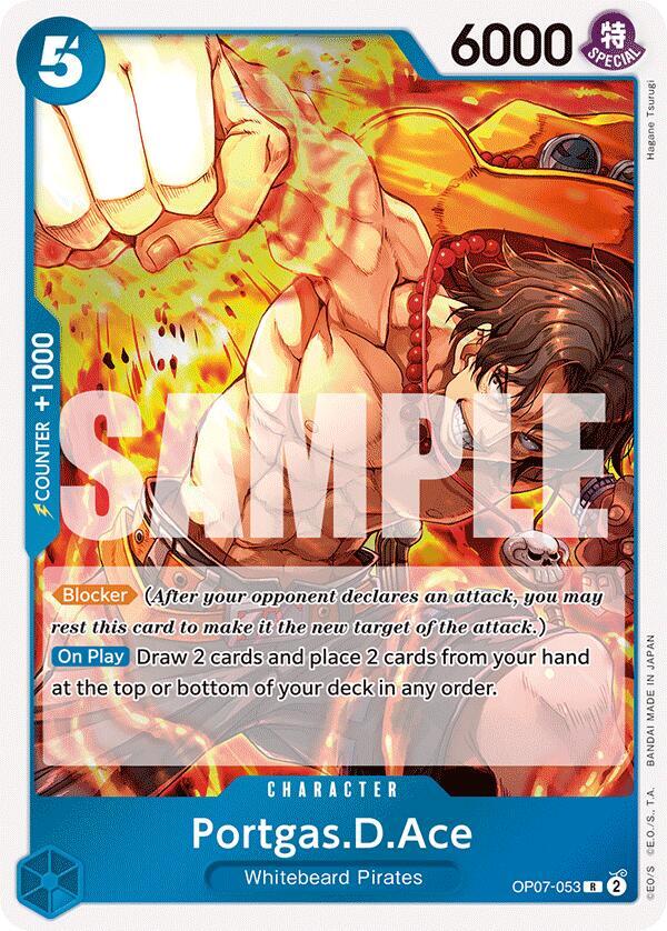 Portgas.D.Ace (053) - OP07-053 - 500 Years in the Future (OP07) - Foil - One Piece TCG Card