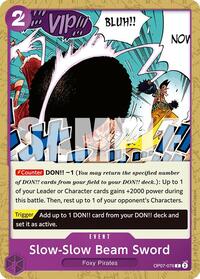 Slow-Slow Beam Sword - OP07-076 - 500 Years in the Future (OP07) - Normal