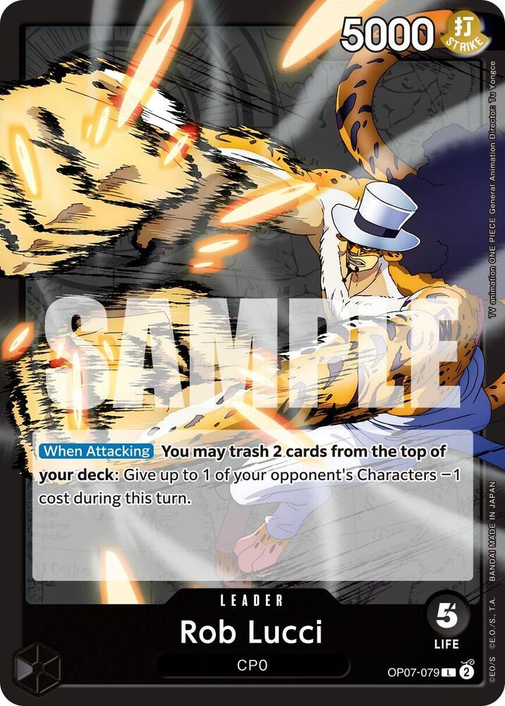 Rob Lucci (079) - OP07-079 - 500 Years in the Future (OP07) - Normal - One Piece TCG Card