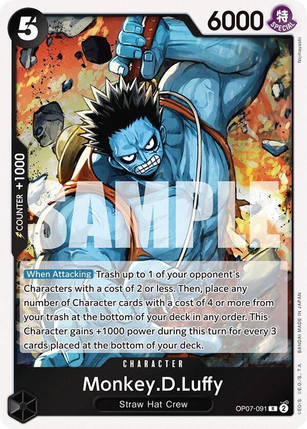 Monkey.D.Luffy (091) - OP07-091 - 500 Years in the Future (OP07) - Foil - One Piece TCG Card