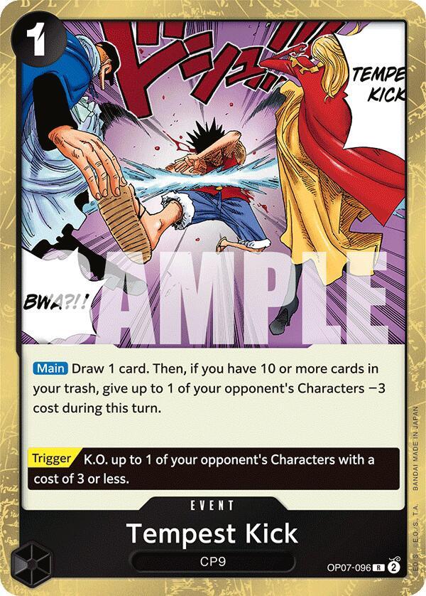Tempest Kick - OP07-096 - 500 Years in the Future (OP07) - Foil - One Piece TCG Card