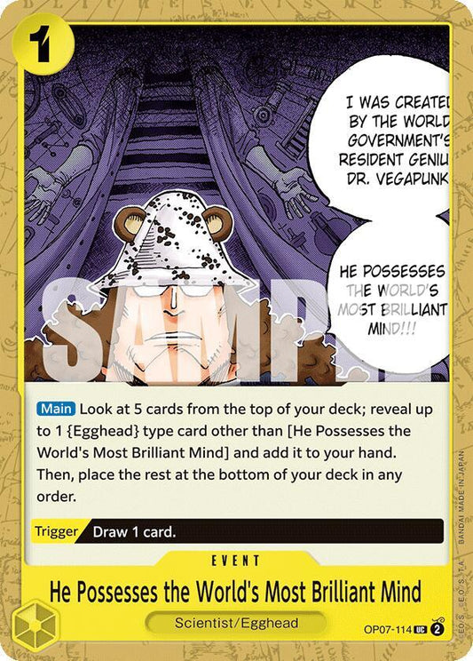 He Possesses the World's Most Brilliant Mind - OP07-114 - 500 Years in the Future (OP07) - Normal