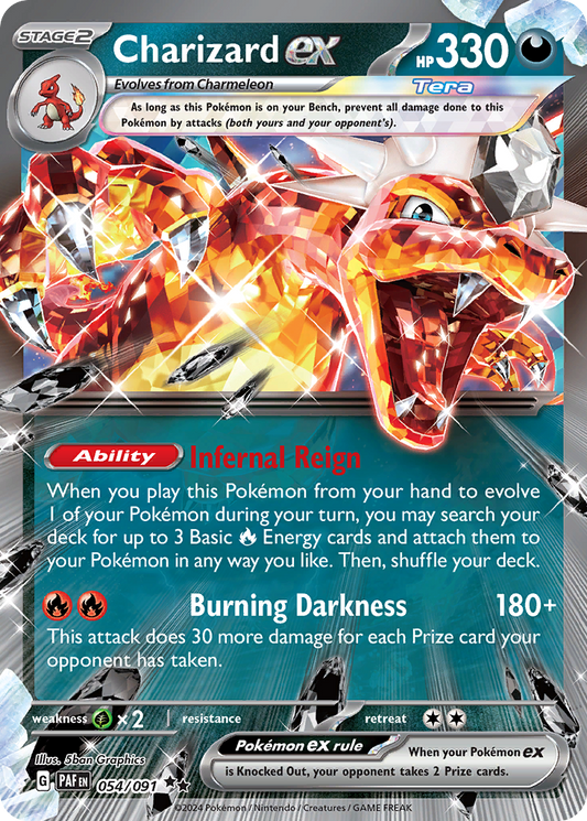 Charizard ex - 54/91 - Scarlet & Violet Paldean Fates
