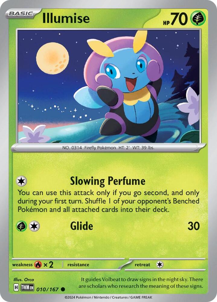 Illumise - 010/167 - SV06: Twilight Masquerade (TWM) - Normal - Pokemon TCG Card